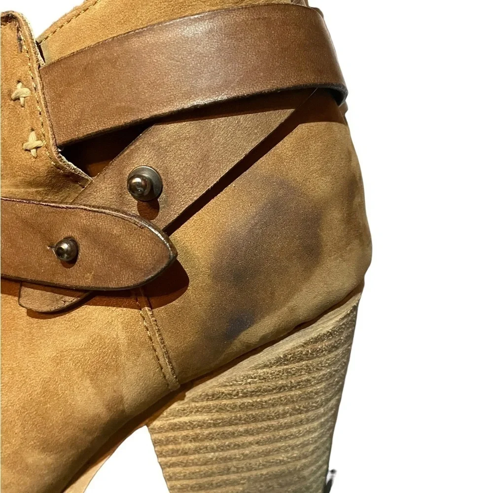 RAG & BONE TAN SUEDE ANKLE BOOTIES